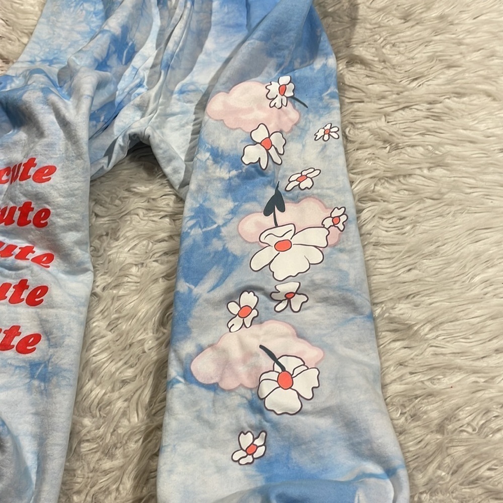 Blue Floral Joggers - Picture 11 of 12